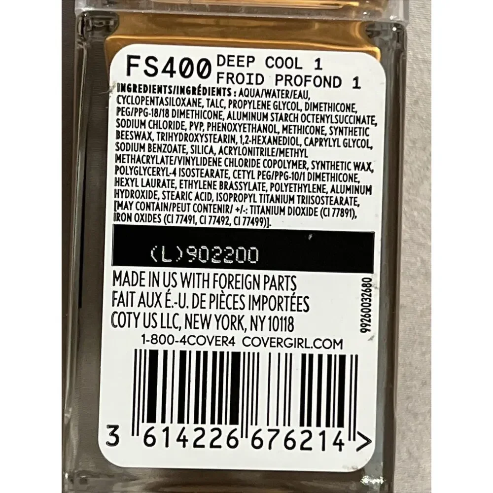 New Covergirl Full Spectrum Matte Ambition Foundation FS 400 Deep Cool 1